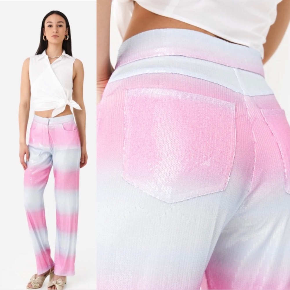 NWT ANIM Gilly Pant in Sequin Size S